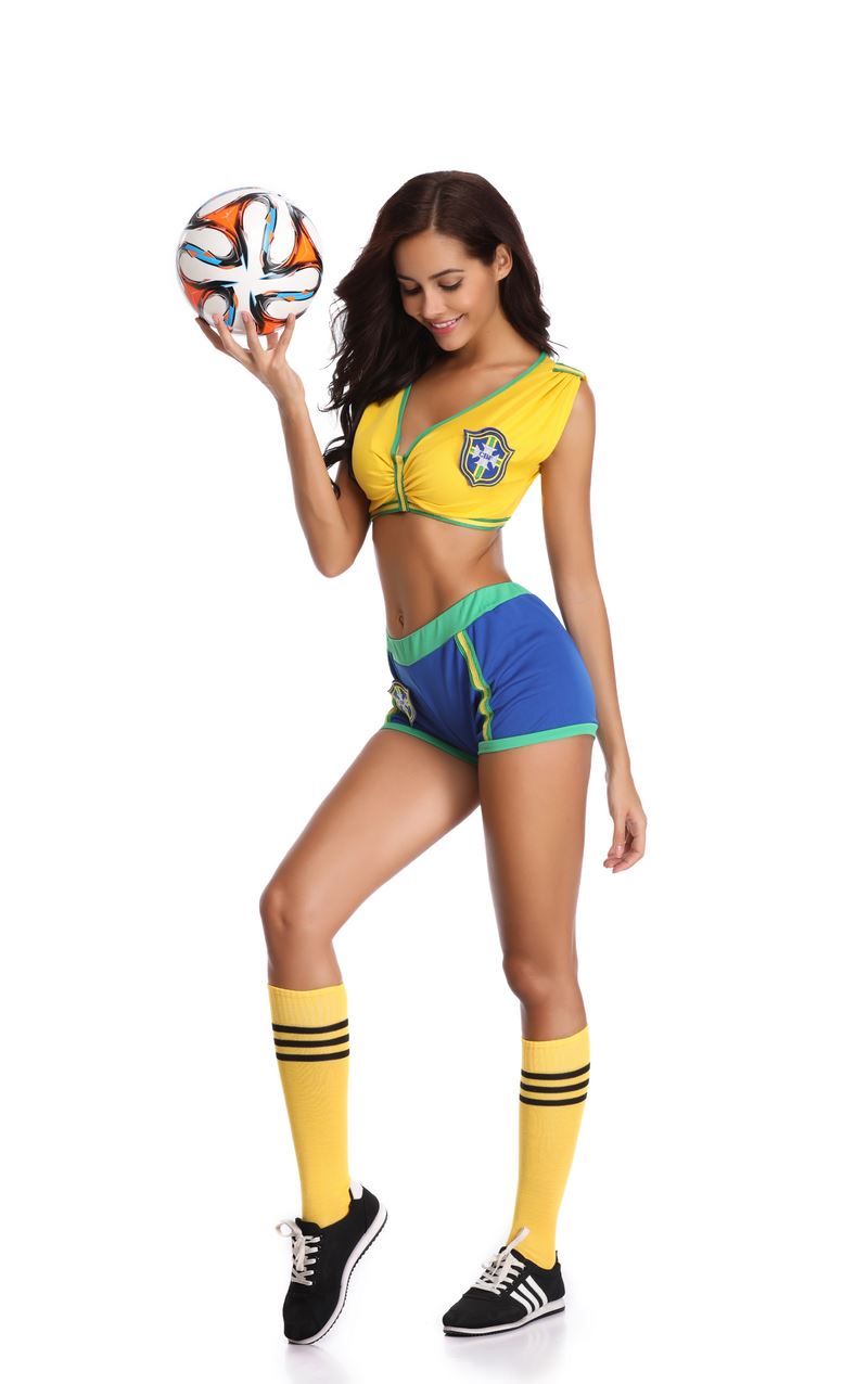 F1828 World Cup Cheerleader Uniform Football Baby Games